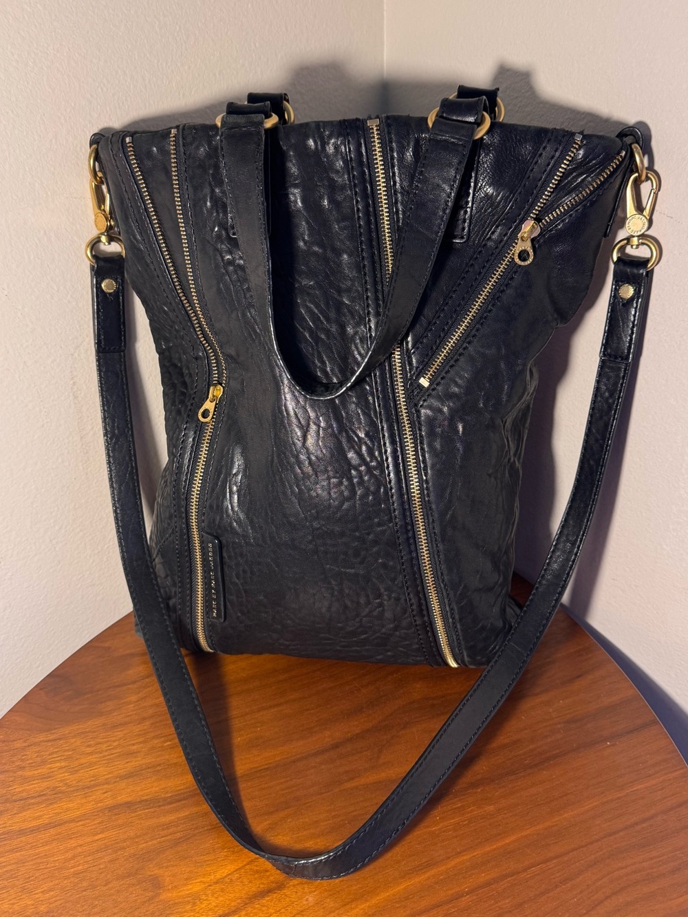 Marc by Marc Jacobs Leather Zipper Tote Bag